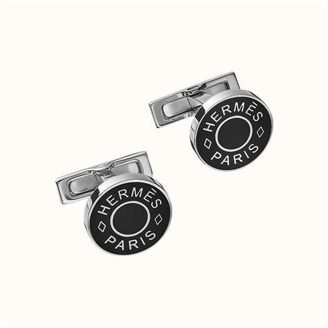 hermes leather cuff links|hermes men's cufflinks.